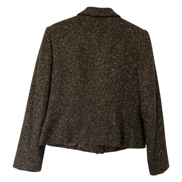 Women's Brown Tweed Jacket - Picture 2 of 6